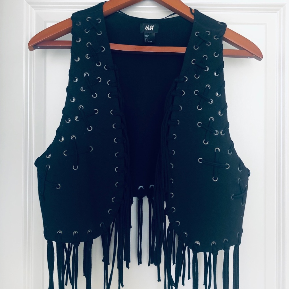 H&M Fringe vest